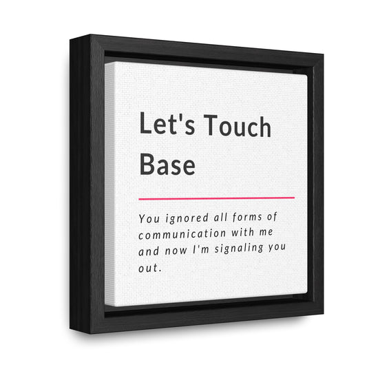 Let's Touch Base Gallery Canvas