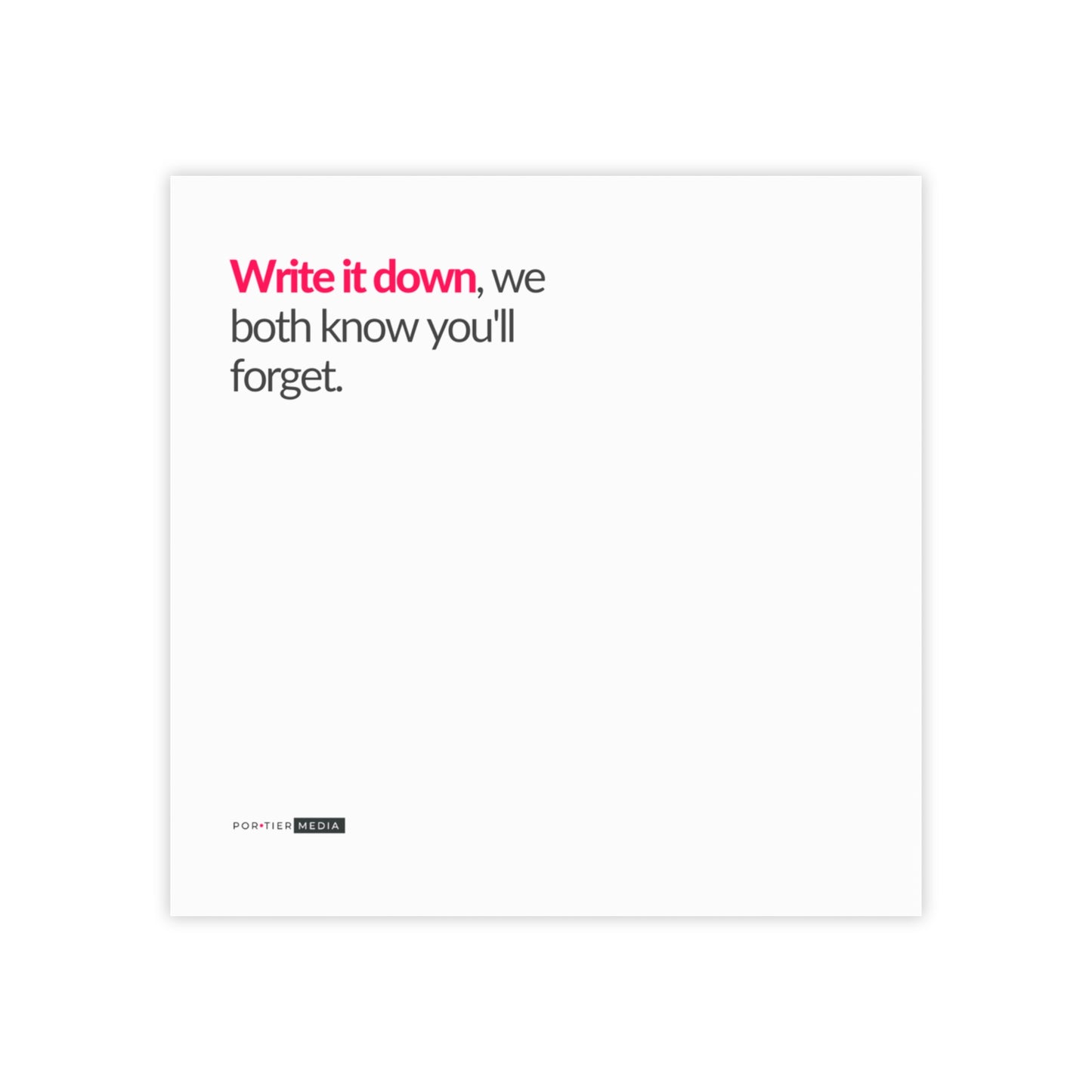 Write It Down Post-it® Note Pad