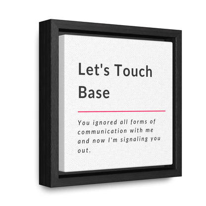 Let's Touch Base Gallery Canvas