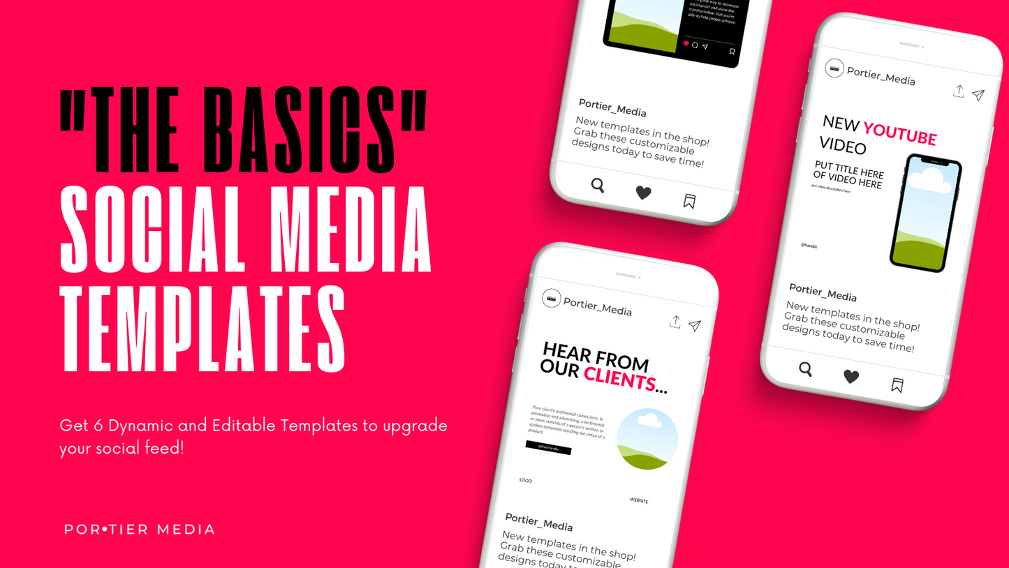 "The Basics" Social Media Templates