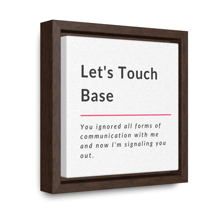 Let's Touch Base Gallery Canvas