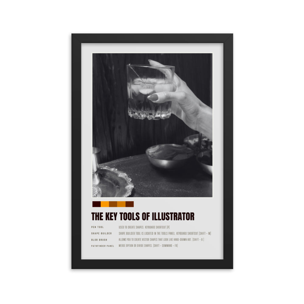 Framed The Key Tools Of Illustrator Poster